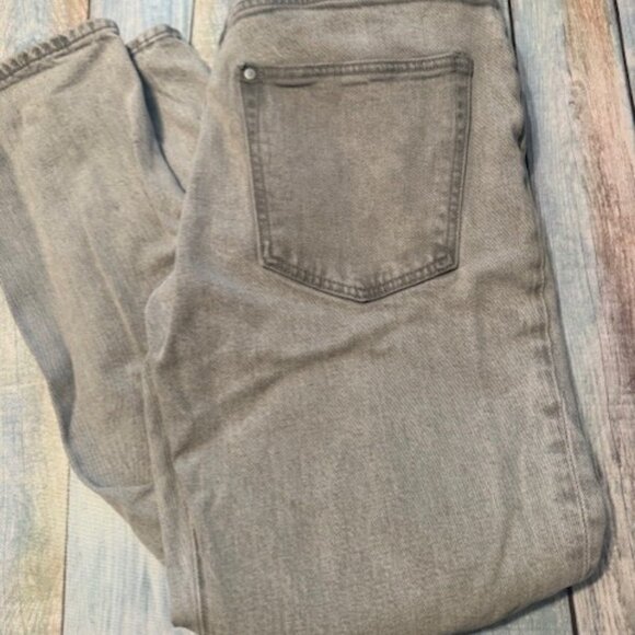 H&M Regular Fit Gray Denim Jeans 30x32 – Light Wash Casual Stretch Pants - Picture 6 of 10